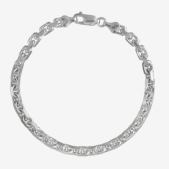 Made in Italy Sterling Silver 9 Inch Solid Cable Chain Bracelet