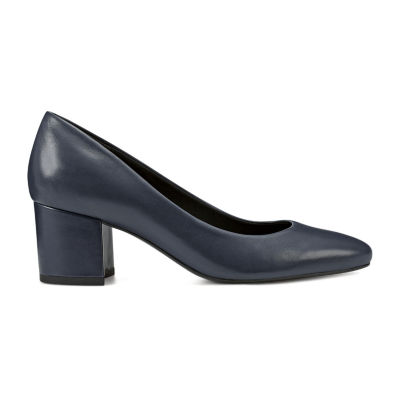 Easy Spirit Cosma Womens Round Block Heel Pumps