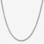 Steeltime Stainless Steel 24 Inch Solid Byzantine Chain Necklace - JCPenney