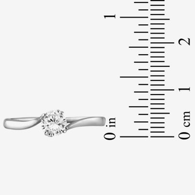 Womens 1 1/2 CT. T.W. White Cubic Zirconia Sterling Silver Promise Ring