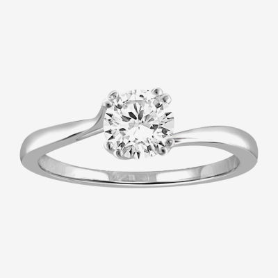 Womens 1 1/2 CT. T.W. White Cubic Zirconia Sterling Silver Promise Ring