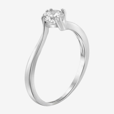 Womens 1 1/2 CT. T.W. White Cubic Zirconia Sterling Silver Promise Ring