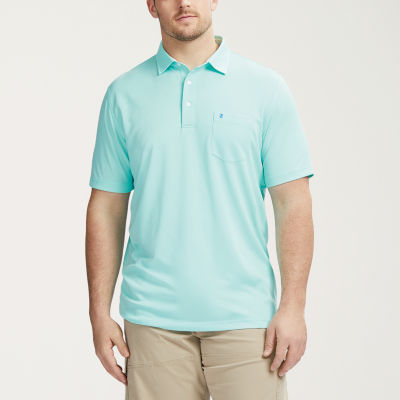 IZOD Saltwater Big and Tall Mens Classic Fit Short Sleeve Pocket Polo Shirt