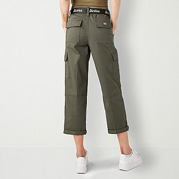 Dickies Womens High Rise Stretch Fabric Straight Cargo Pant-Juniors