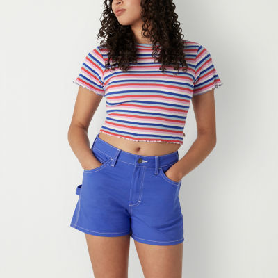 Dickies Womens Crew Neck Short Sleeve Crop Top Juniors