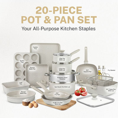 Granitestone Desert 20-pc. Non-Stick Cookware Set