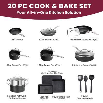 Granitestone 20-pc. Non-Stick Cookware Set