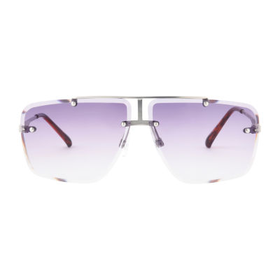 Worthington Womens UV Protection Aviator Sunglasses, Color Purple