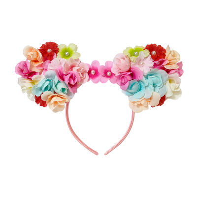 Disney Collection Girls Floral Minnie Mouse Ears Headband