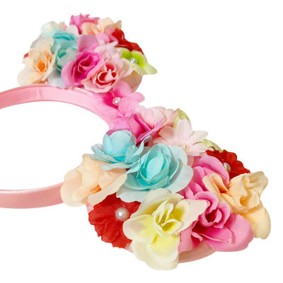 Disney Collection Girls Floral Minnie Mouse Ears Headband