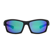 Xersion Mens UV Protection Wrap Around Sunglasses, Color: Black