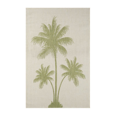 Catherine Palm Trees Indoor Outdoor Rectangular Area Rug