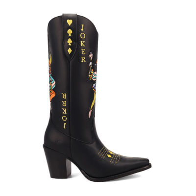 Dingo Womens Joker Block Heel Cowboy Boots