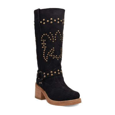 Dingo Womens Troubadour Block Heel Cowboy Boots