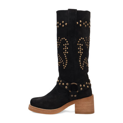 Dingo Womens Troubadour Block Heel Cowboy Boots