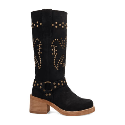 Dingo Womens Troubadour Block Heel Cowboy Boots