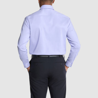 Van Heusen Ultra Flex Mens Regular Fit Stretch Fabric Wrinkle Free Long Sleeve Dress Shirt