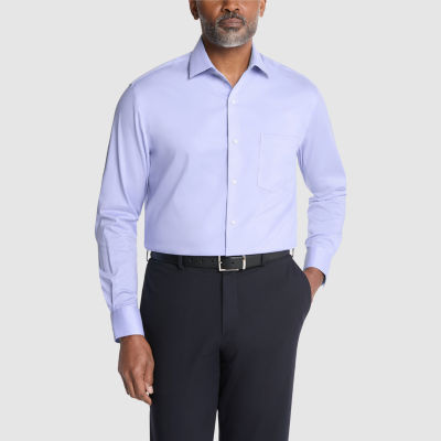 Van Heusen Ultra Flex Mens Regular Fit Stretch Fabric Wrinkle Free Long Sleeve Dress Shirt