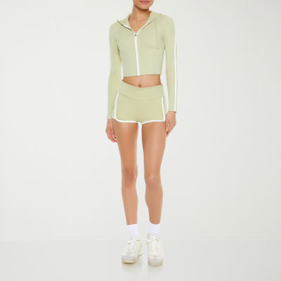 Forever 21 Womens Juniors Hooded Lightweight Track Jacket