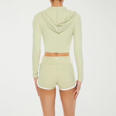 Forever 21 Womens Juniors Hooded Lightweight Track Jacket