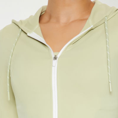 Forever 21 Womens Juniors Hooded Lightweight Track Jacket