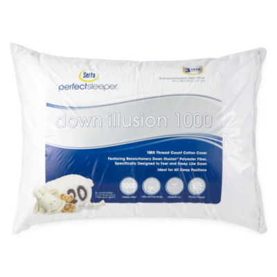 Serta Down Illusion Down Alternative Pillow, Color White JCPenney