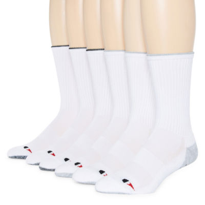 Grand Slam 6 Pair Crew Socks Mens, Color White JCPenney