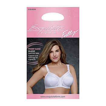 Exquisite Form® Women's FULLY Slimming Wireless Full-Coverage Bra with Back  Closure & Lace- 5100548