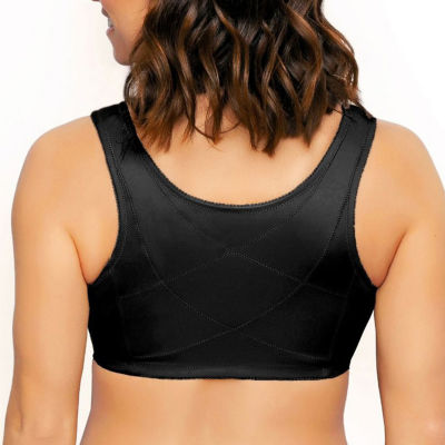 Exquisite Form® Women's FULLY Wireless Cotton Back & Posture Support Bra with Front Closure Lace- 5100531