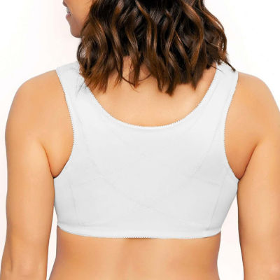 Exquisite Form® Women's FULLY Wireless Cotton Back & Posture Support Bra with Front Closure & Lace- 5100531