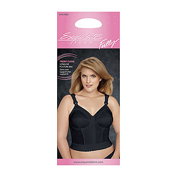 Exquisite Form® Women's FULLY Slimming Wireless Back & Posture Support  Longline Bra with Front Closure- 5107530