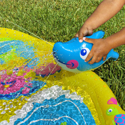 Banzai Banzai Jr. Wiggle N Waves Sprinkling Mat 12 Months  Up Inflatable Pools