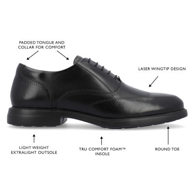 Thomas And Vine Hughes Mens Wing Closed Toe Oxford Shoes