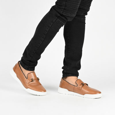 Thomas And Vine Dane Mens Round Closed Toe Loafers