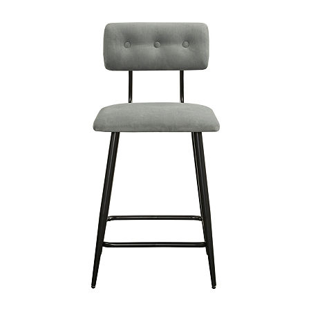 INK+IVY Hendrick 25 Inch Metal Frame Counter Stool, One Size, Gray