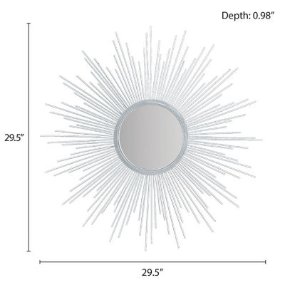 Madison Park Fiore Sunburst Round Door Mirror