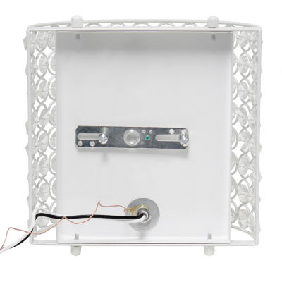 All the Rages 8" Modern Contemporary 1-Light Crystal And Metal Wall Sconce