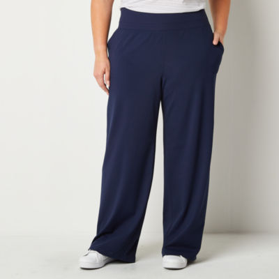 StylusPlus Womens High Rise Wide Leg PullOn Pants JCPenney