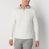 Xersion Mens Mock Neck Long Sleeve Quarter-Zip Pullover