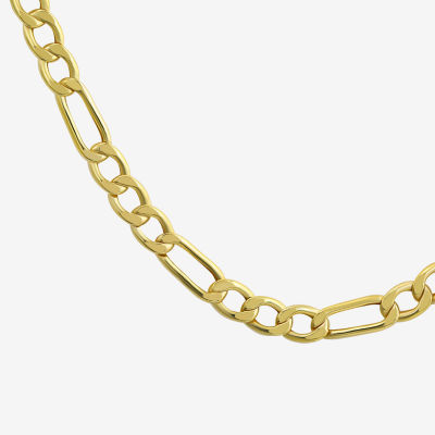 10K Yellow Gold 2.9mm 20-22" Semi-Solid Figaro Chain