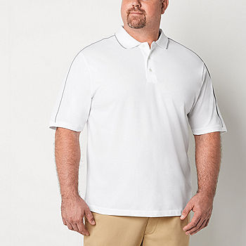 St. John's Bay Pique Big and Tall Mens Classic Fit Short Sleeve Polo Shirt | Blue | Big Tall 3X-Large Tall | Shirts + Tops Polo Shirts