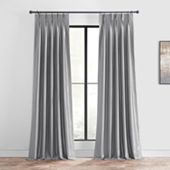 Exclusive Home Curtains Sateen Energy Saving Blackout Pinch Pleat Set of 2  Curtain Panel