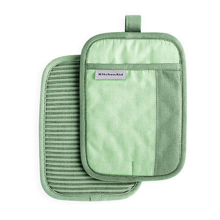 KitchenAid Beacon 2-pc. Pot Holders, One Size, Green