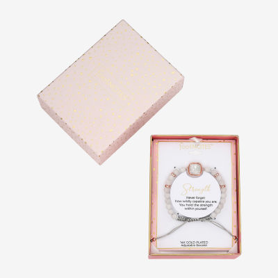 Footnotes Shaker Elephant Womens Cubic Zirconia 14k Rose Gold Over Brass Bolo Bracelet