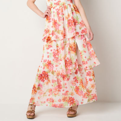 by&by Womens Sleeveless Floral Midi Maxi Dress Juniors