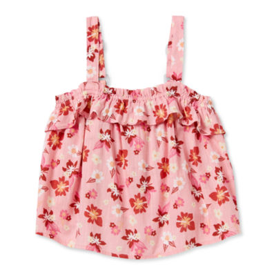 Thereabouts Little & Big Girls Square Neck Tank Top