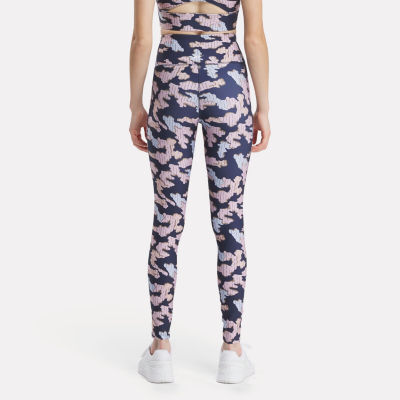 Reebok Womens Mid Rise Full Length Leggings