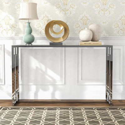 Haines Glass Top Console Table