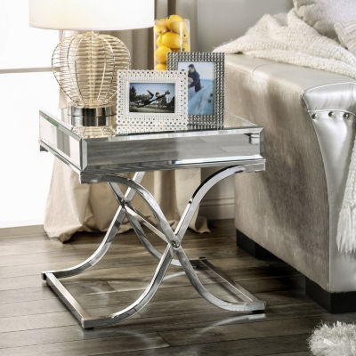 Hope Mirrored End Table