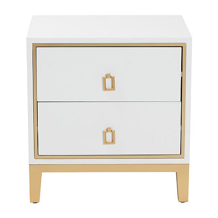 Donald 2-Drawer, One Size, White